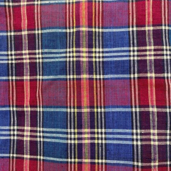 Vintage Country Suburbans Blazer Womens 16 Blue Red Plaid Button Jacket UNION - Picture 8 of 12